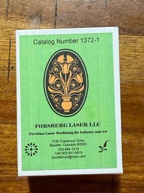 Forsberg Laser engraved pendant